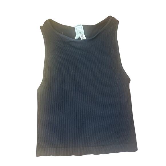 Nikibiki Sleeveless top one size black ribbed - Picture 1 of 4